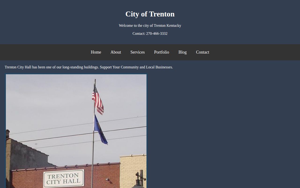 Trenton city records and City Hall contact page